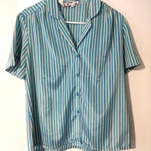❌SOLD❌ Striped Button Up Blouse
